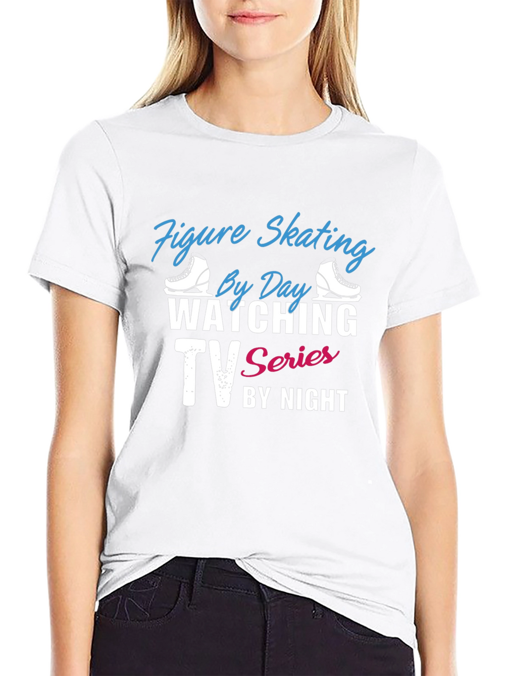 Figure Skating & TV Series Black T-Shirt