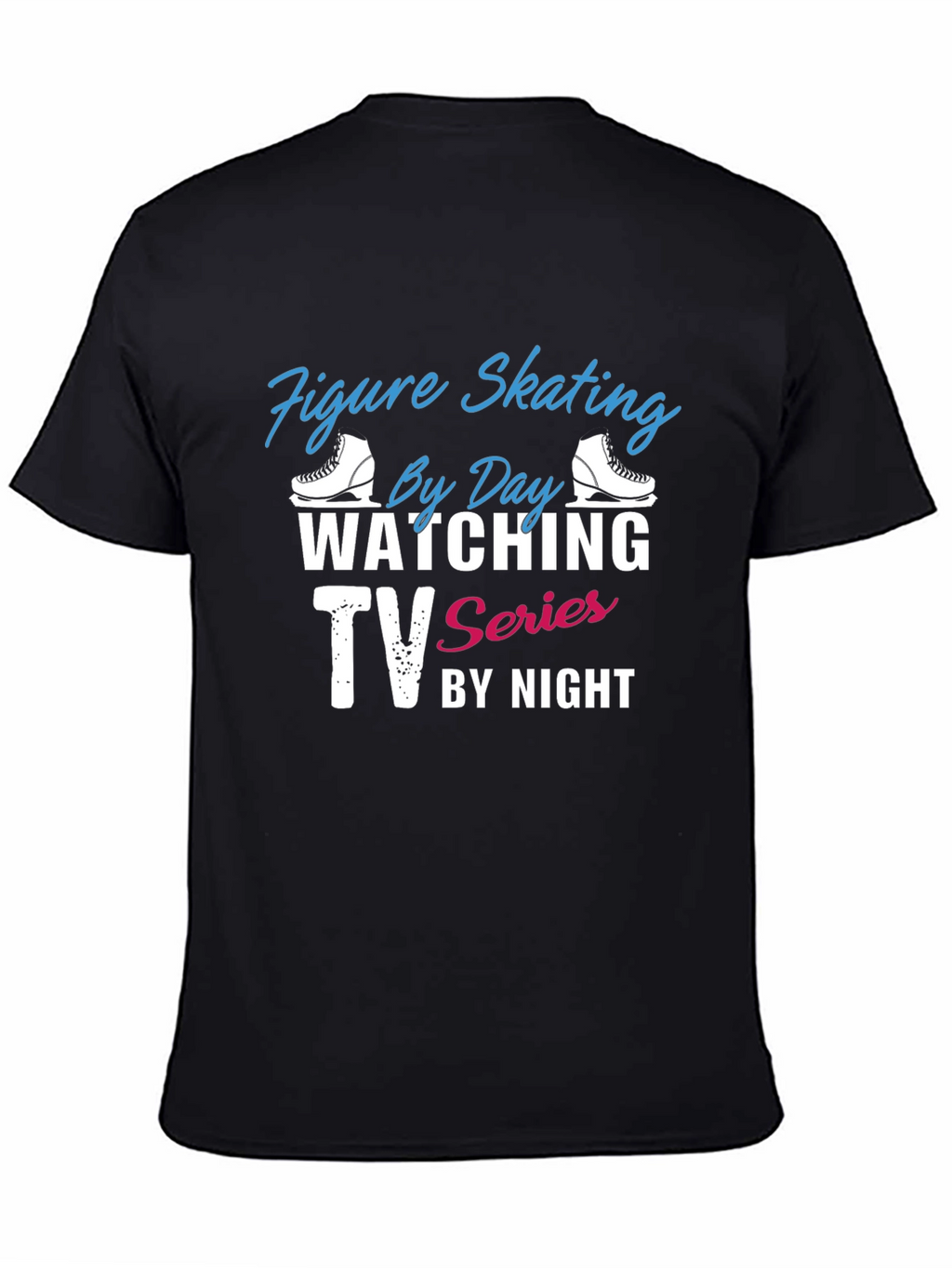 Figure Skating & TV Series Black T-Shirt