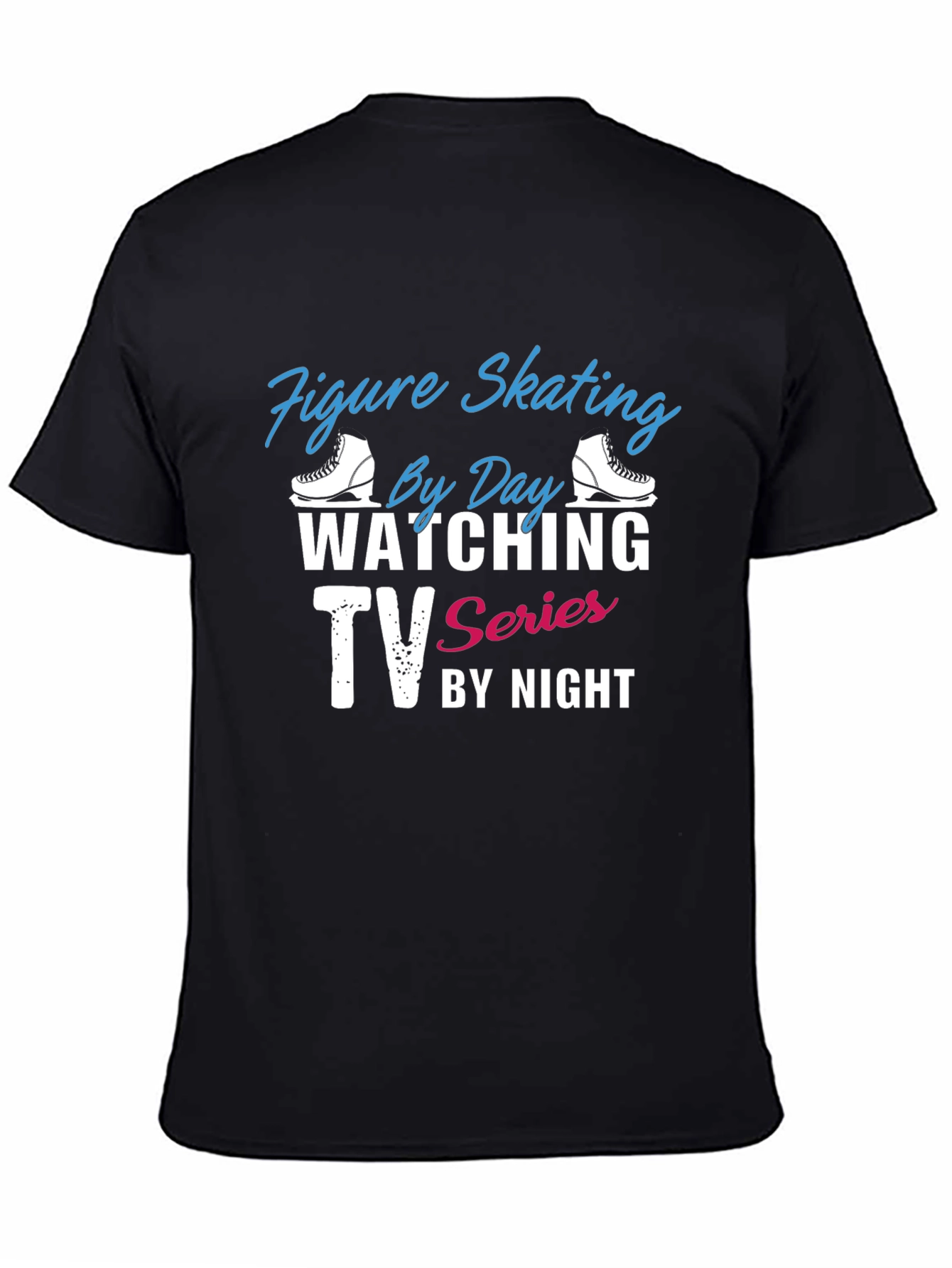 Figure Skating & TV Series Black T-Shirt