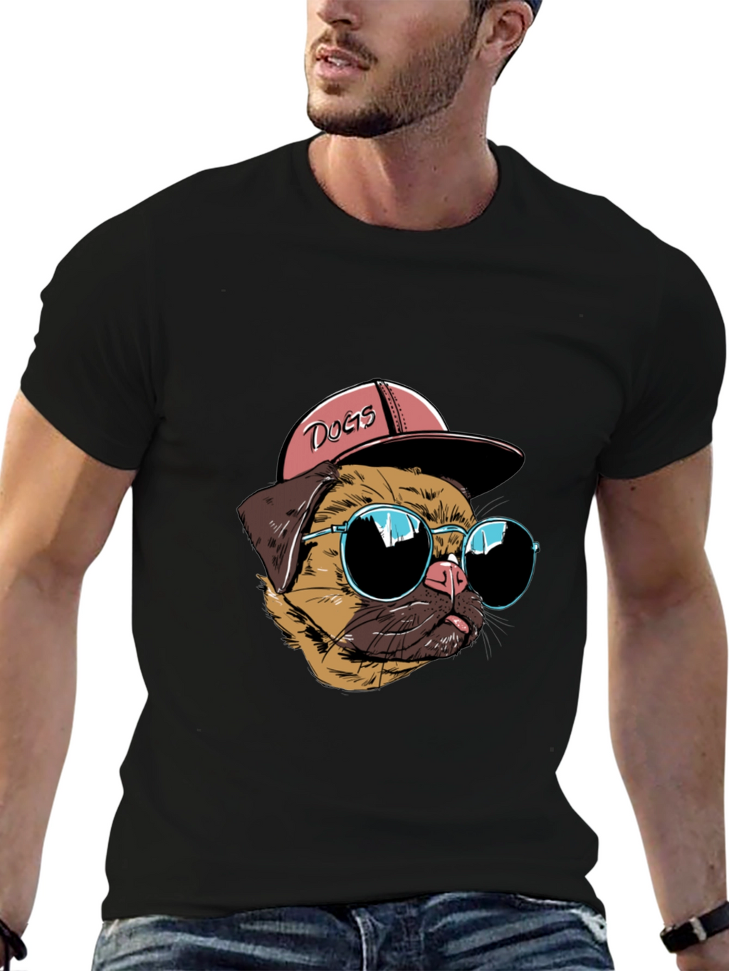 Cool Dog T-Shirt - Black