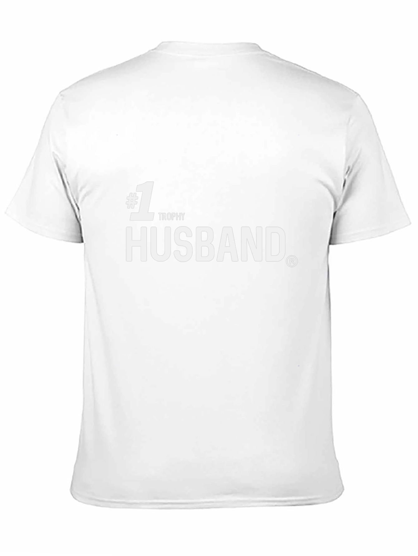 #1 Trophy Husband Black Graphic Tee Shirt