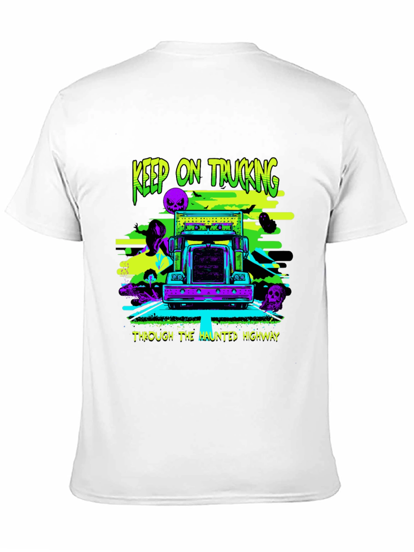 Keep On Trucking Halloween Graphic T-Shirt