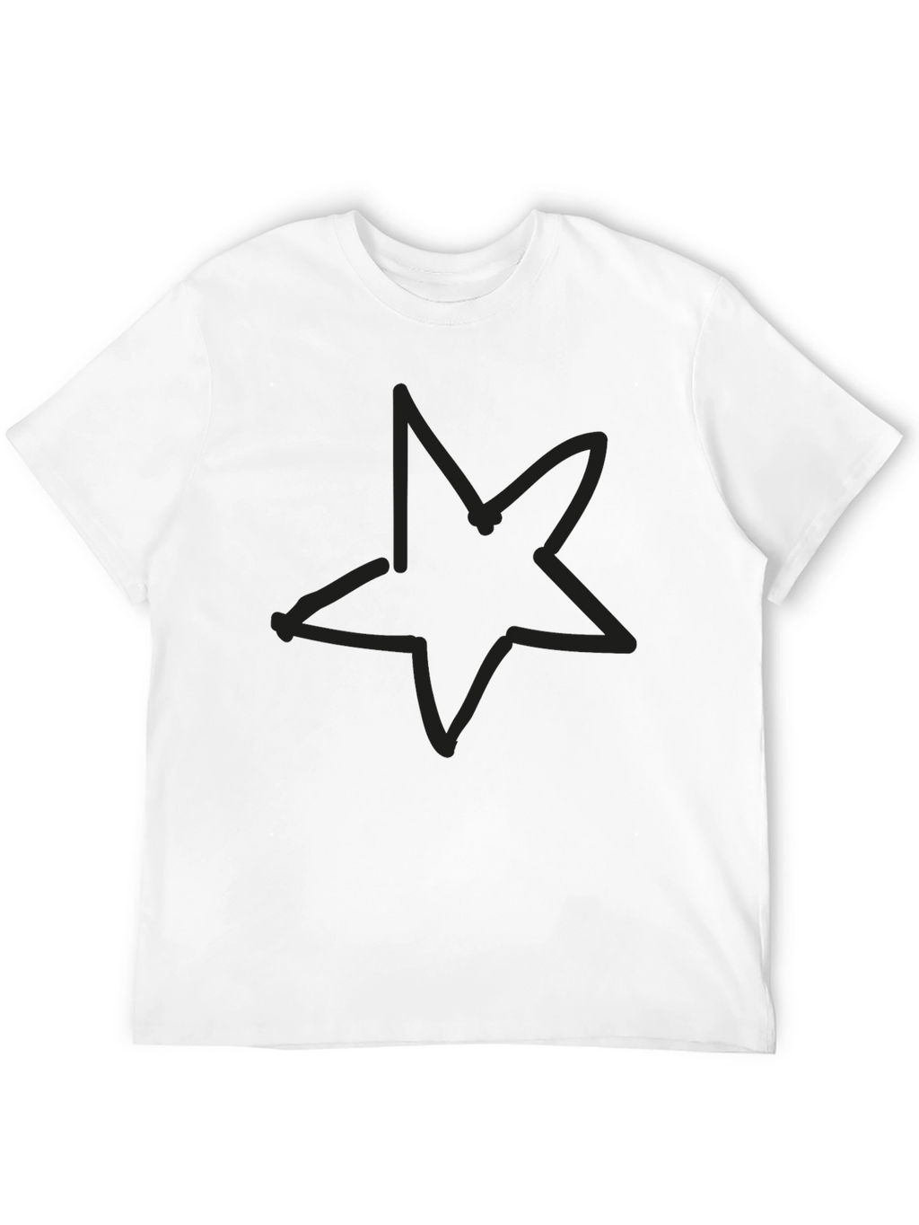 Black Star Graphic T-Shirt - Casual Comfort