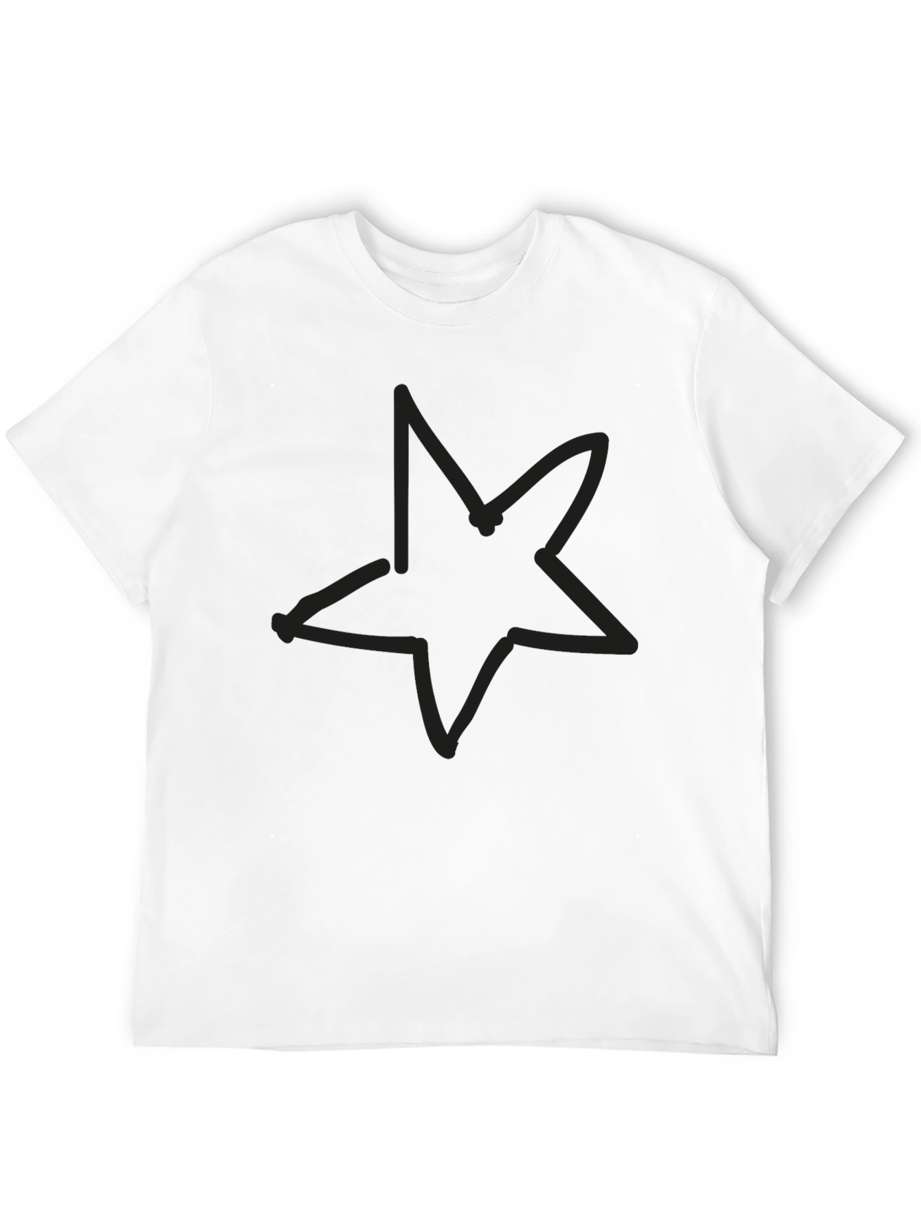 Black Star Graphic T-Shirt - Casual Comfort