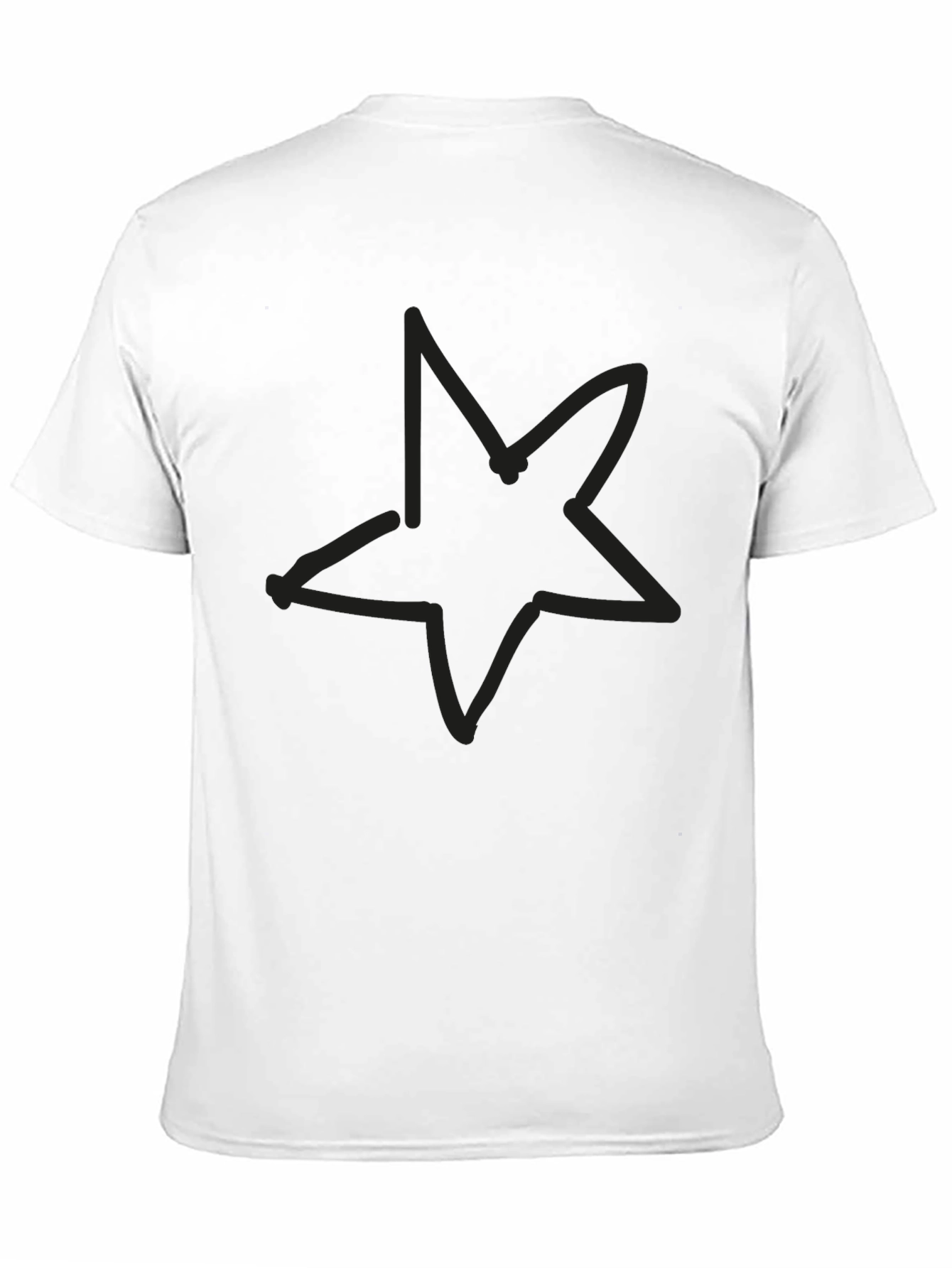 Black Star Graphic T-Shirt - Casual Comfort