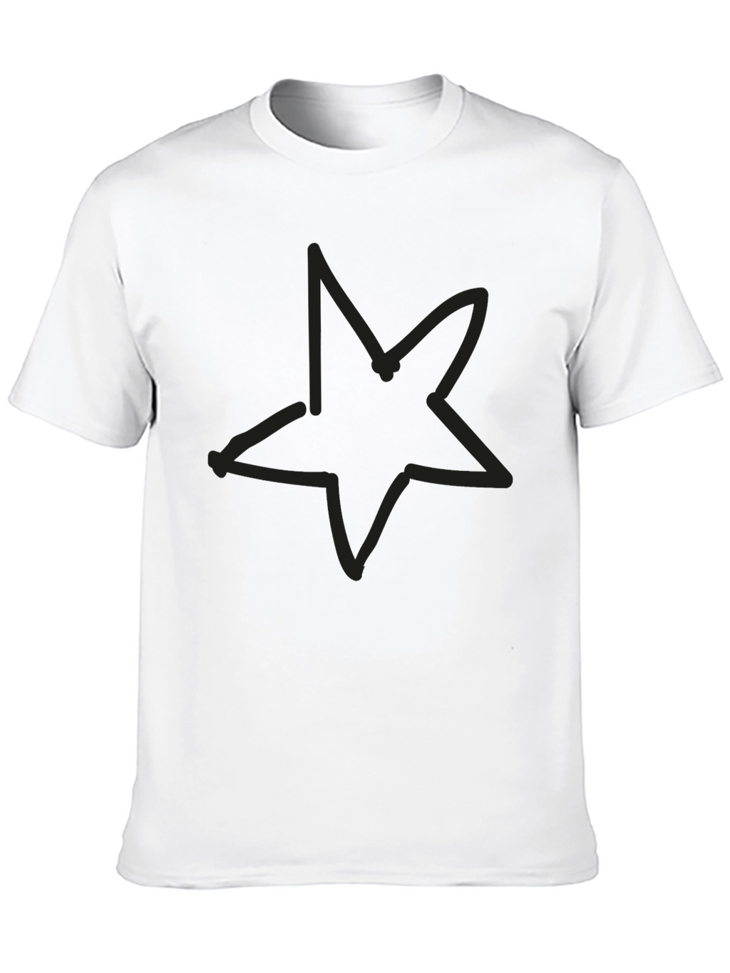 Black Star Graphic T-Shirt - Casual Comfort