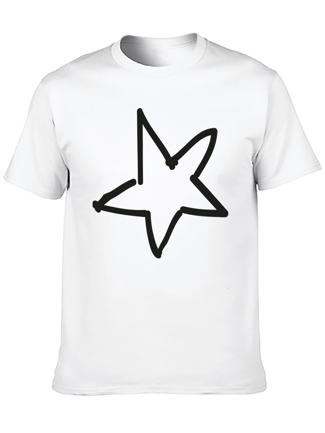Black Star Graphic T-Shirt - Casual Comfort