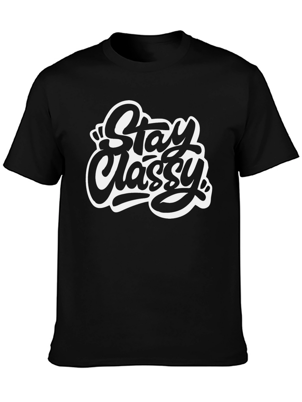 Stay Classy Black Graphic Tee