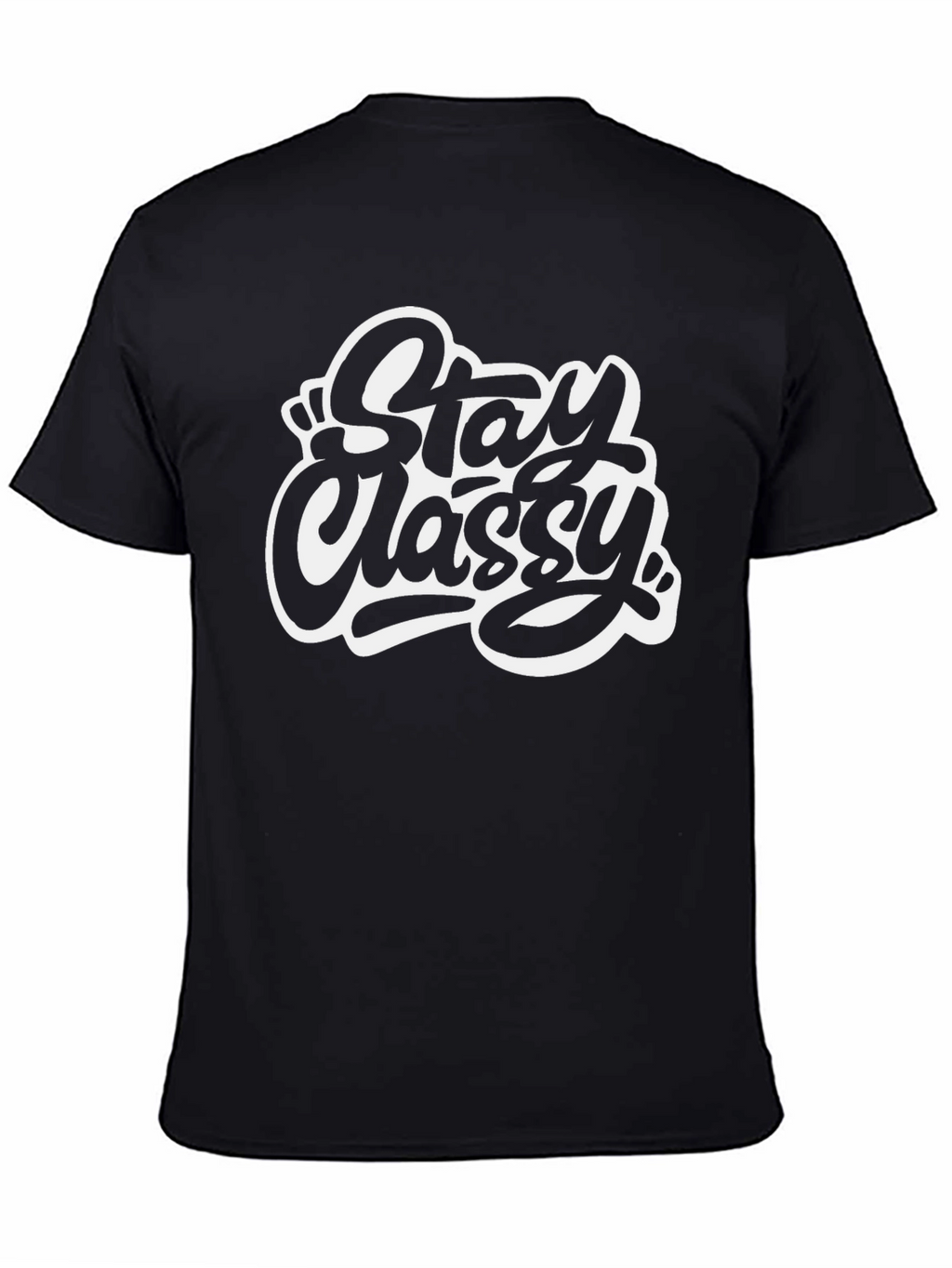 Stay Classy Black Graphic Tee
