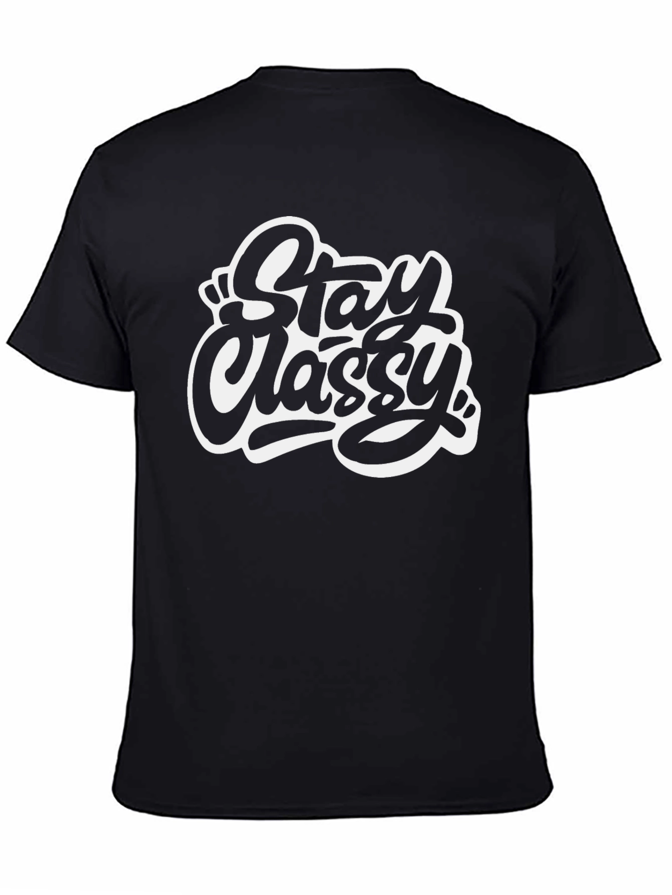 Stay Classy Black Graphic Tee