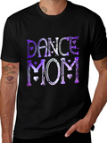 Dance Mom T-Shirt: Purple & White Design