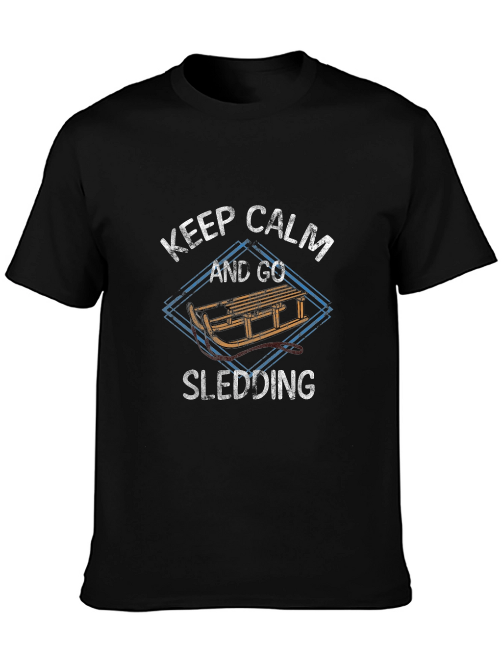 Keep Calm and Go Sledding T-Shirt - Winter Fun
