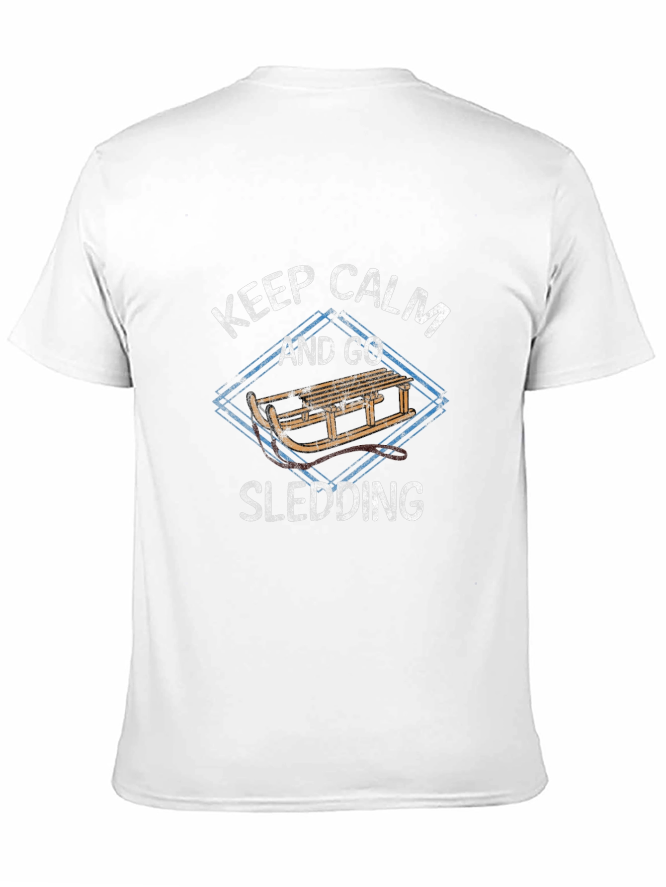 Keep Calm and Go Sledding T-Shirt - Winter Fun
