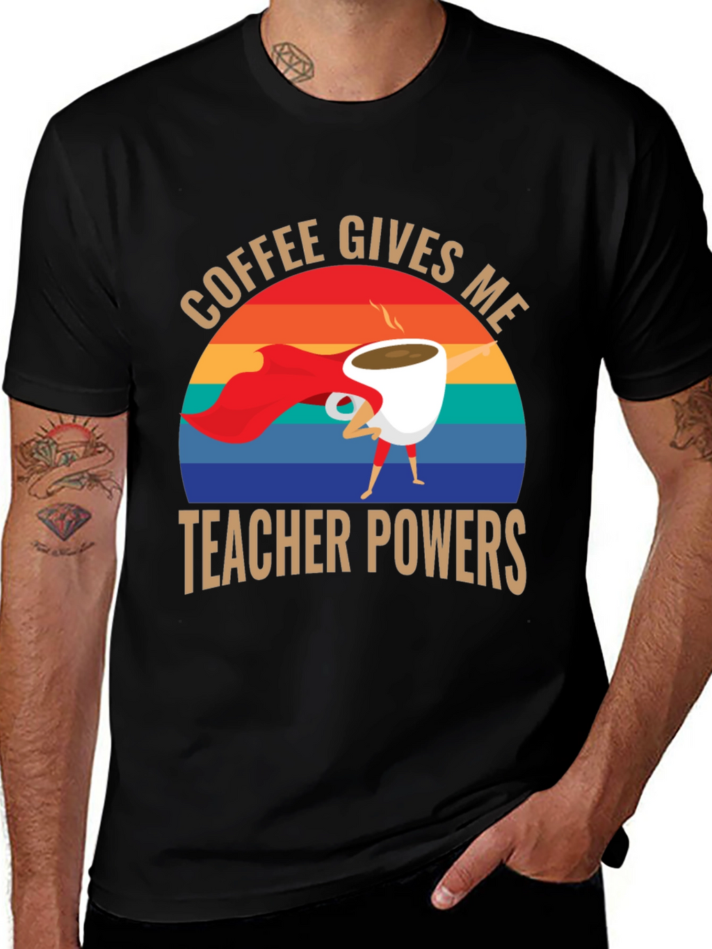 Coffee Gives Me Teacher Powers T-Shirt