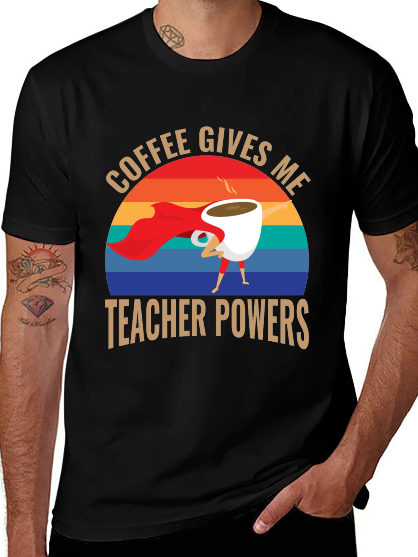 Coffee Gives Me Teacher Powers T-Shirt