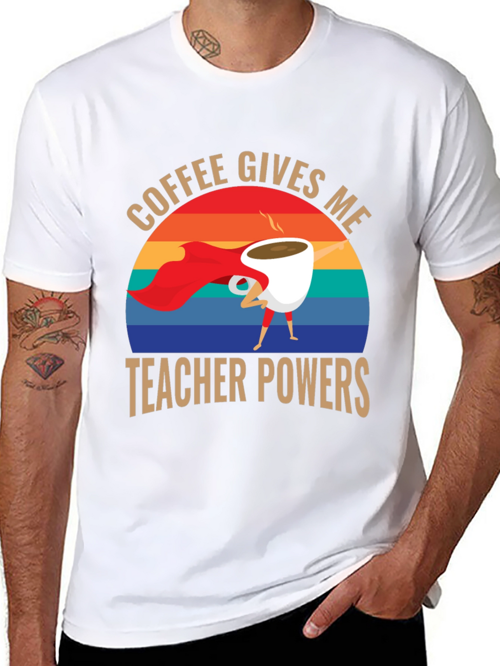Coffee Gives Me Teacher Powers T-Shirt