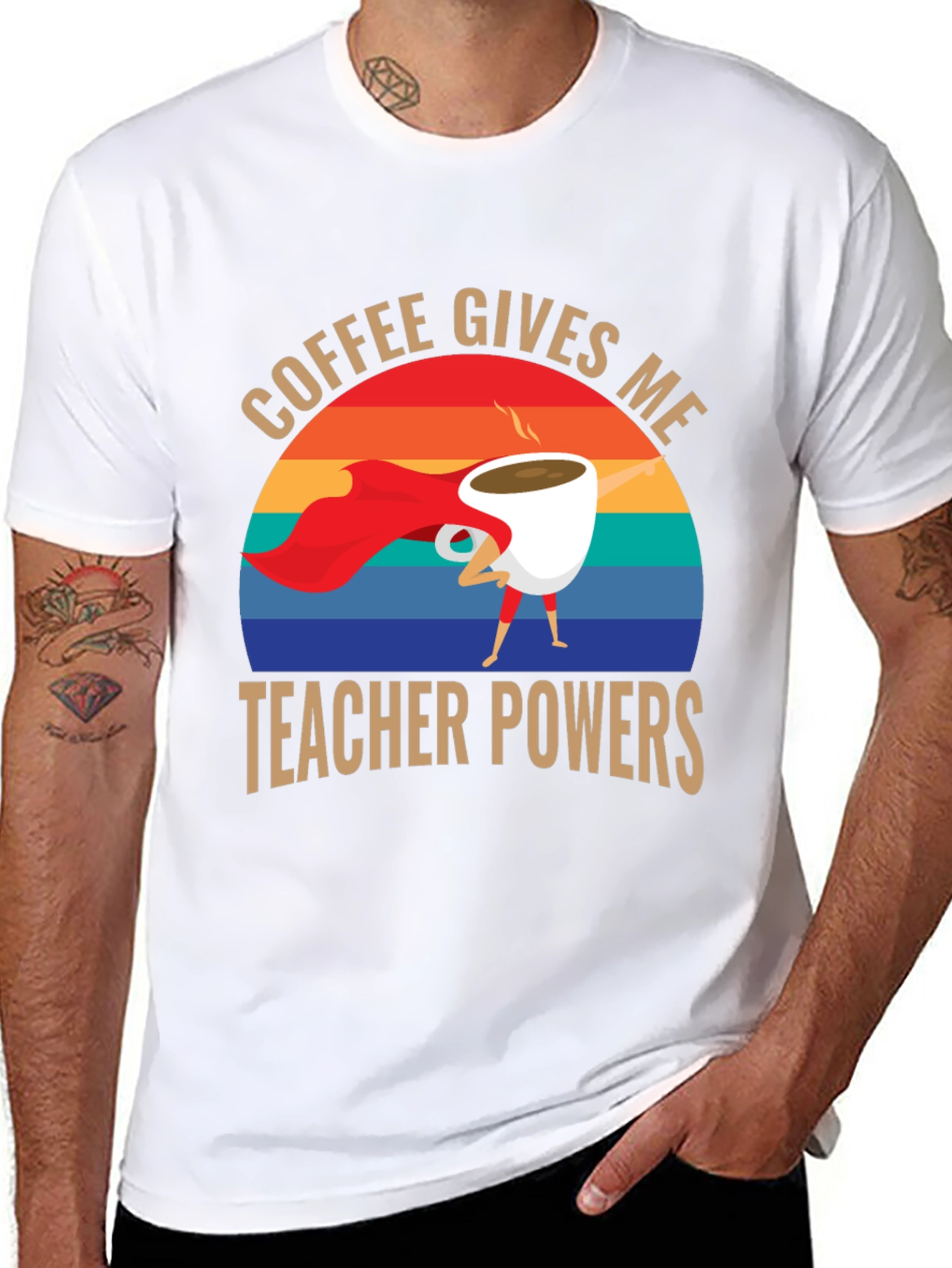 Coffee Gives Me Teacher Powers T-Shirt