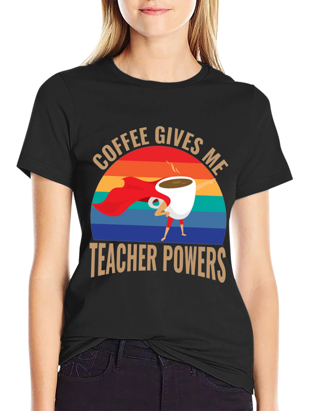 Coffee Gives Me Teacher Powers T-Shirt