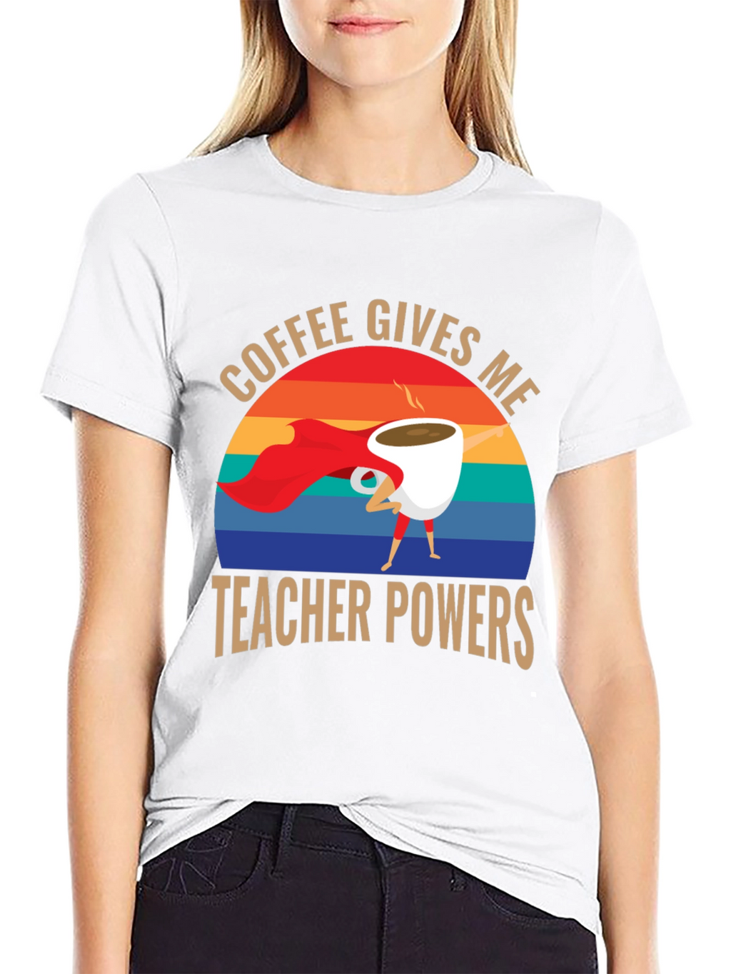 Coffee Gives Me Teacher Powers T-Shirt