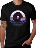 Retro Donut Glitch T-Shirt - Vaporwave Graphic Tee