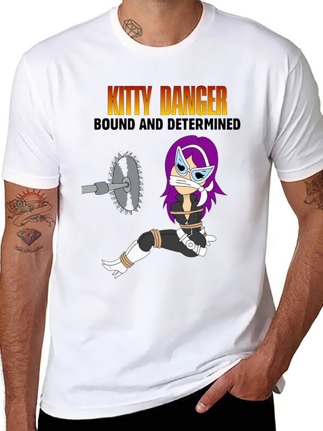 Kitty Danger Graphic T-Shirt