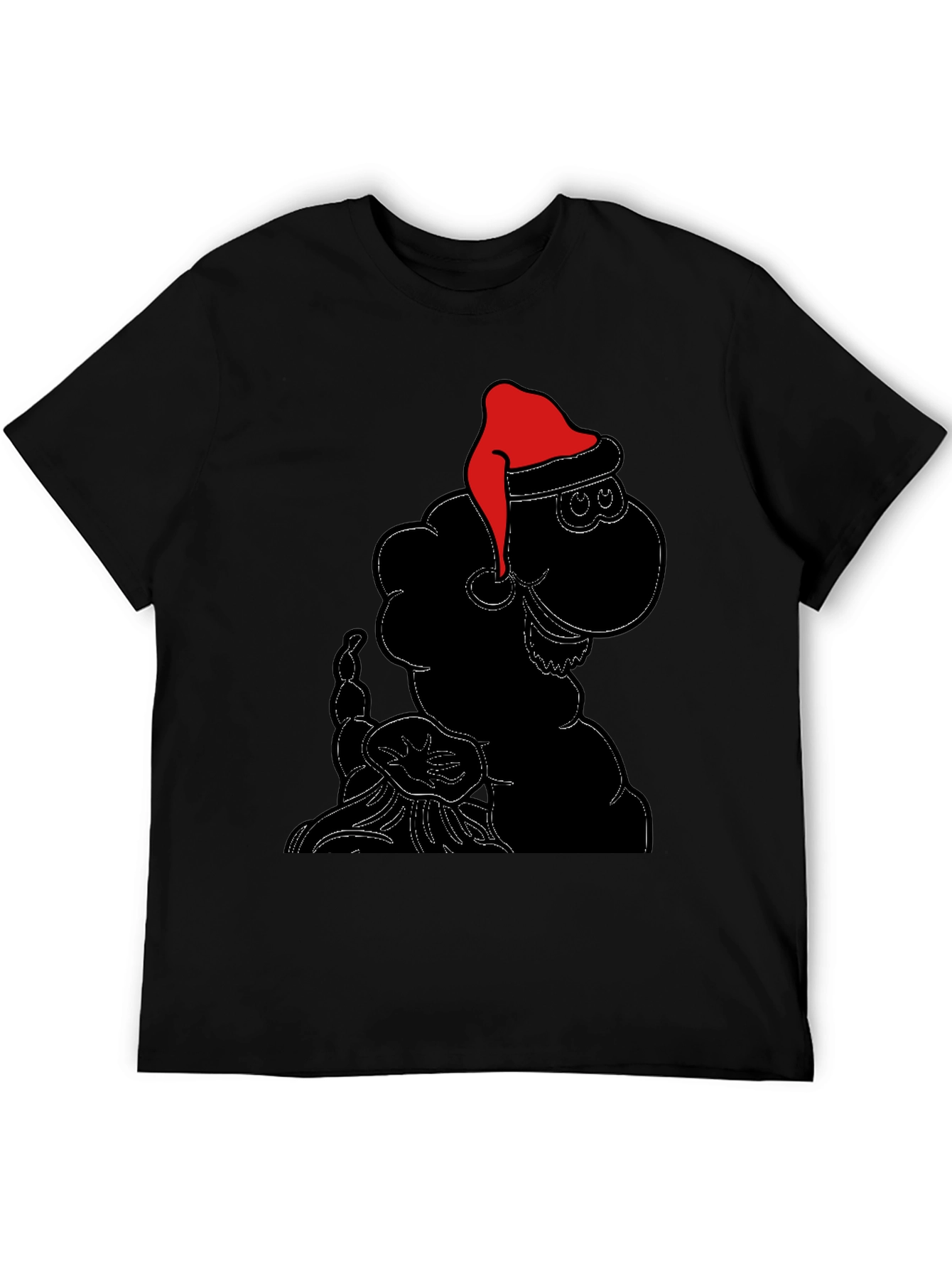 Festive Sheep Tee: Santa Hat Holiday Style