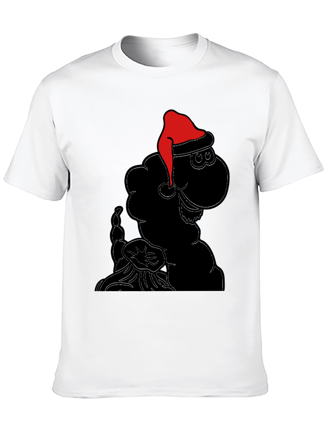 Festive Sheep Tee: Santa Hat Holiday Style