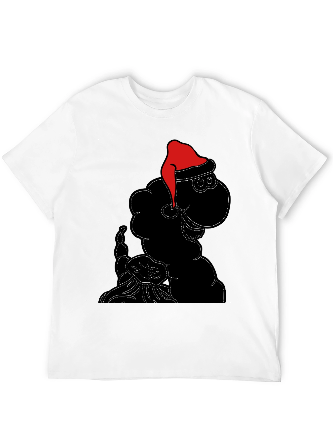 Festive Sheep Tee: Santa Hat Holiday Style
