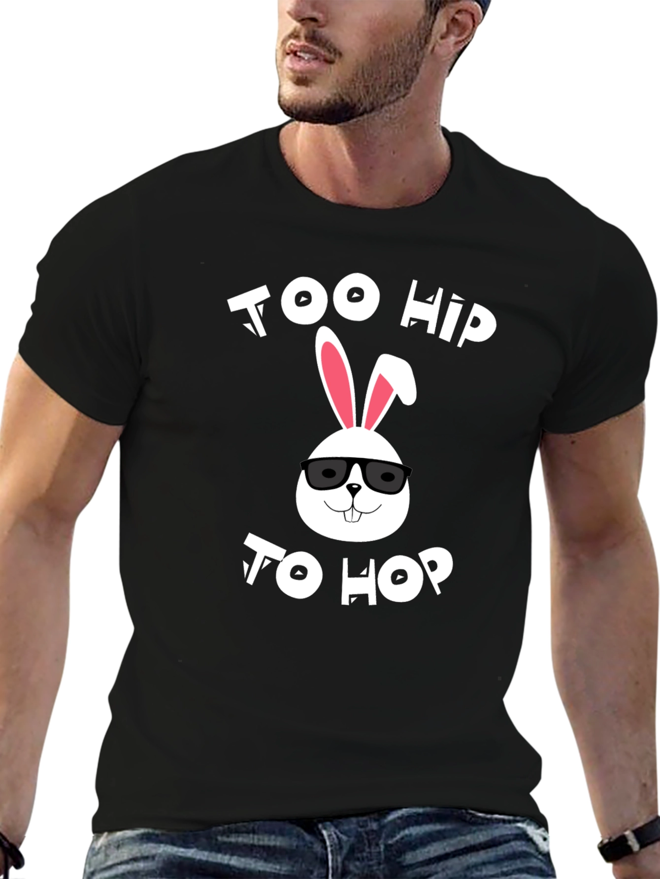 Too Hip to Hop Easter Bunny T-Shirt