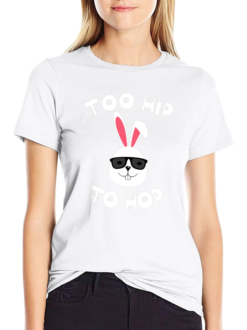 Too Hip to Hop Easter Bunny T-Shirt