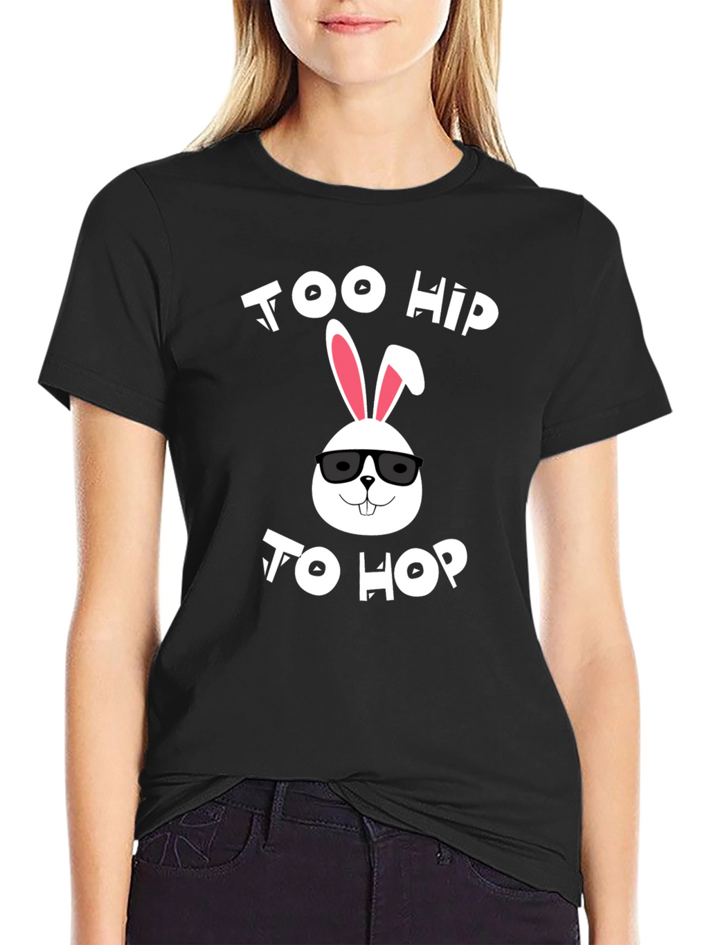 Too Hip to Hop Easter Bunny T-Shirt