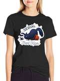 Serial Plant Killer Cat Graphic T-Shirt