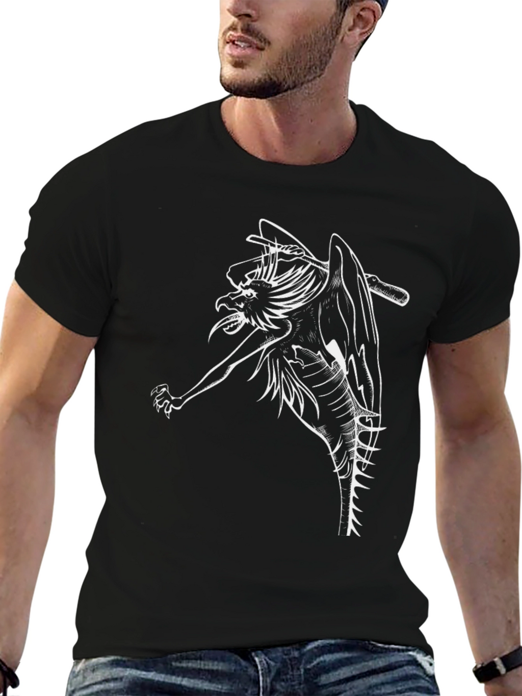 Gargoyle Graphic Tee - Mens Black T-Shirt