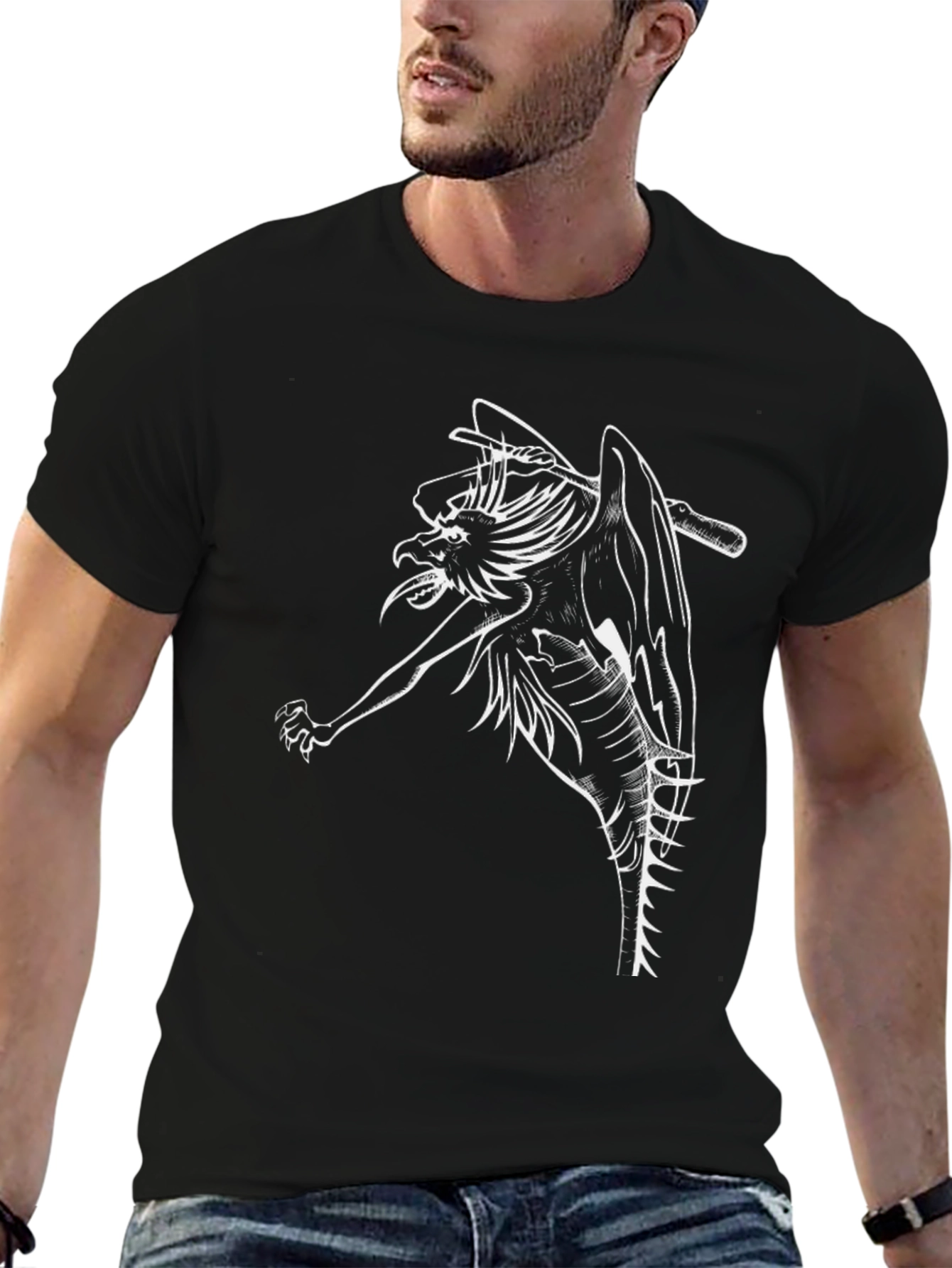 Gargoyle Graphic Tee - Mens Black T-Shirt