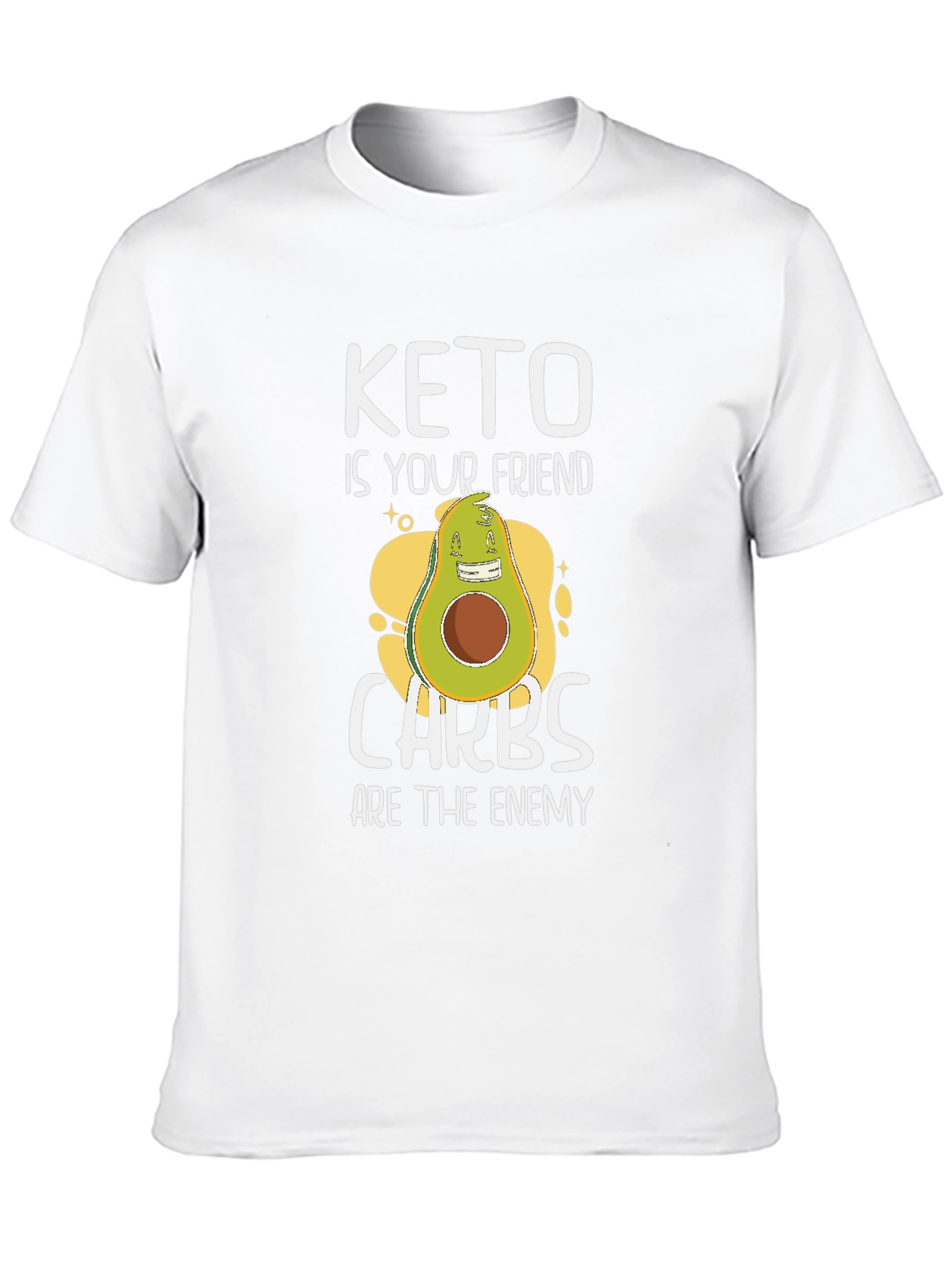 Keto Friendly T-Shirt: Carbs Are The Enemy!
