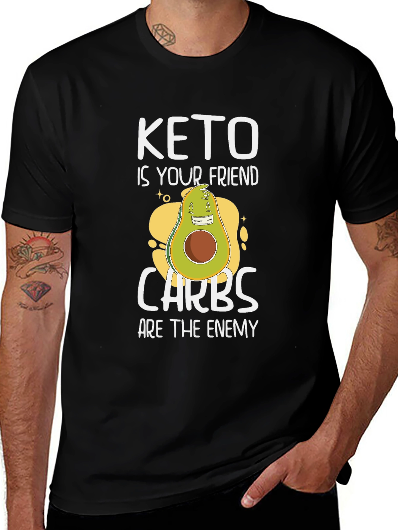 Keto Friendly T-Shirt: Carbs Are The Enemy!