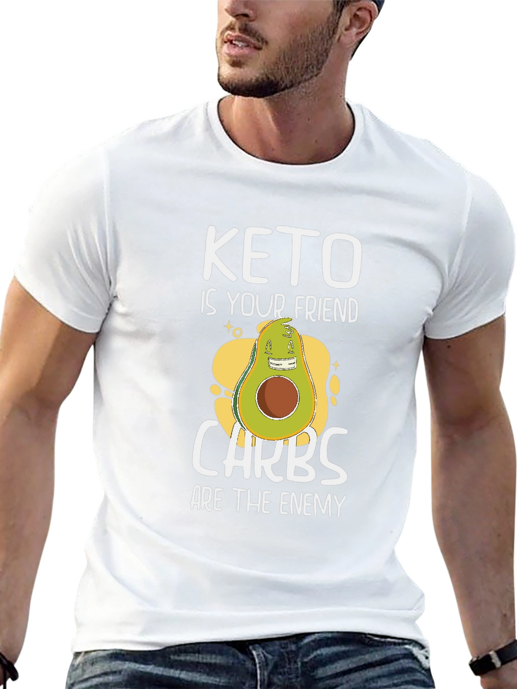 Keto Friendly T-Shirt: Carbs Are The Enemy!