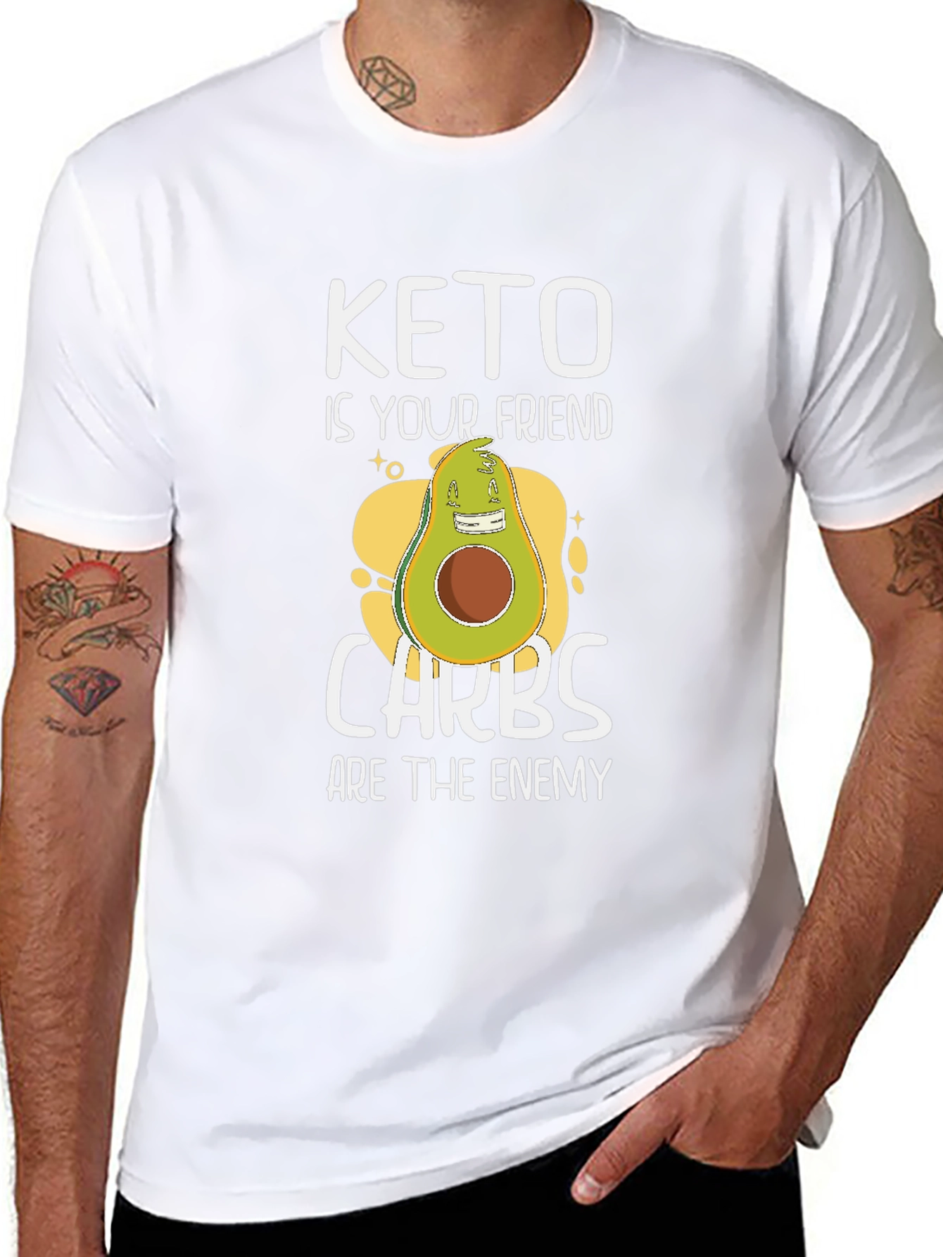 Keto Friendly T-Shirt: Carbs Are The Enemy!