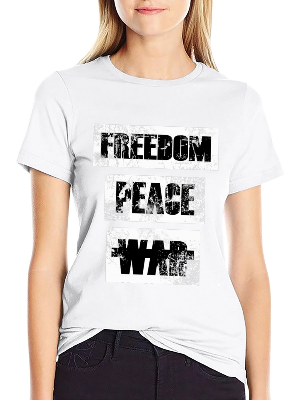 Freedom Peace War Graphic T-Shirt