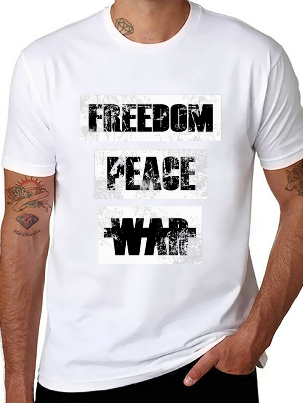Freedom Peace War Graphic T-Shirt