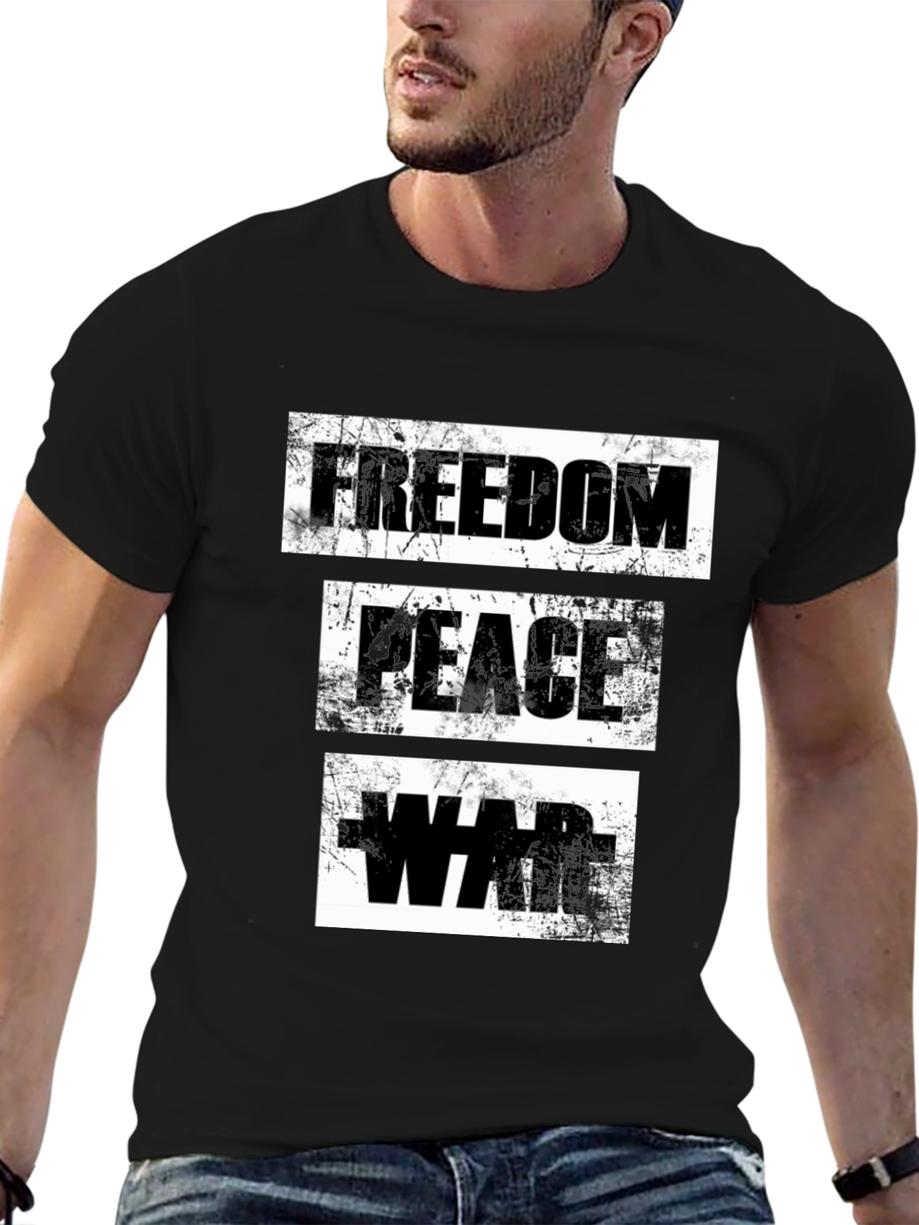 Freedom Peace War Graphic T-Shirt