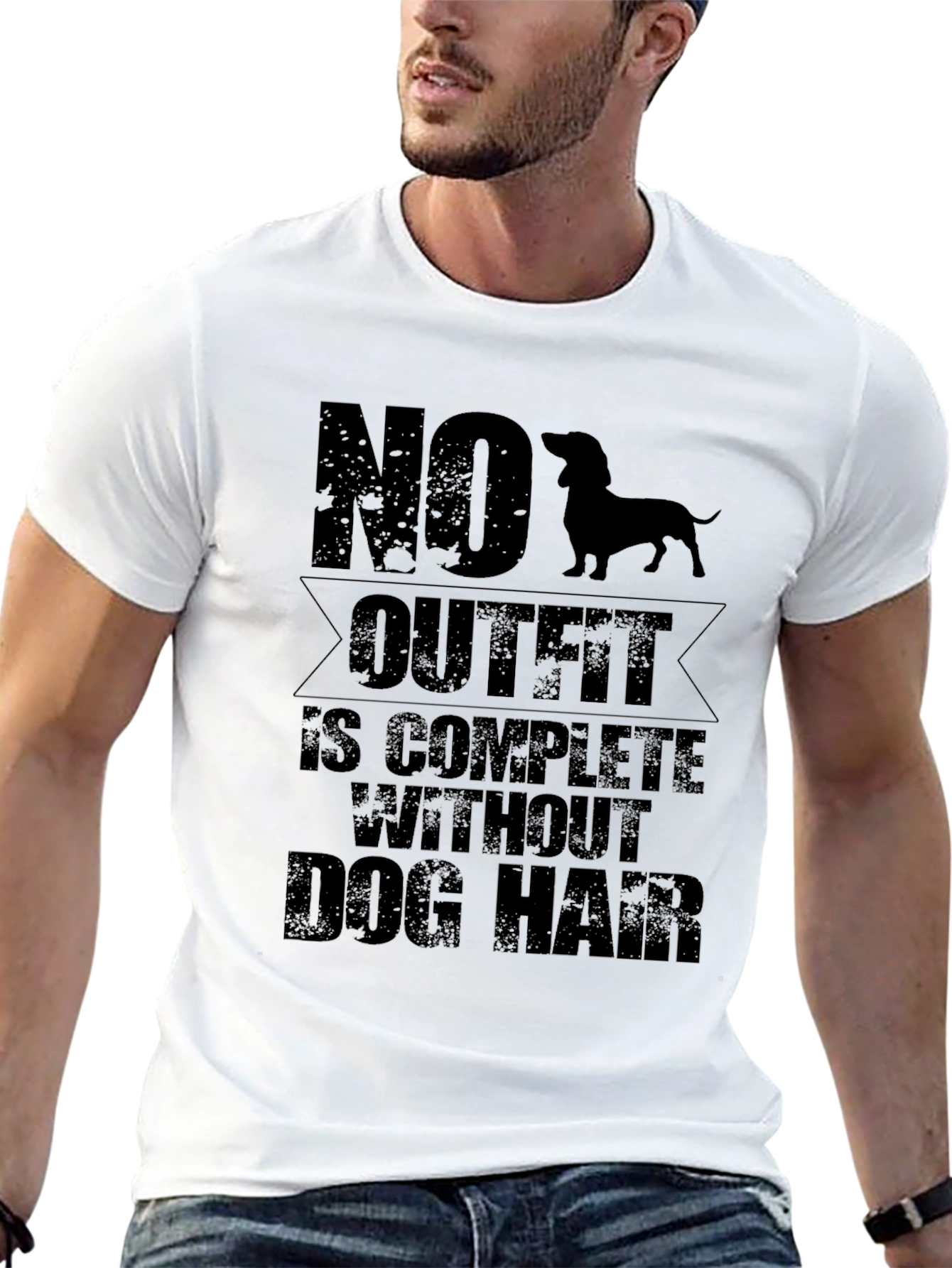 Dog Hair T-Shirt - Funny Pet Lover Tee