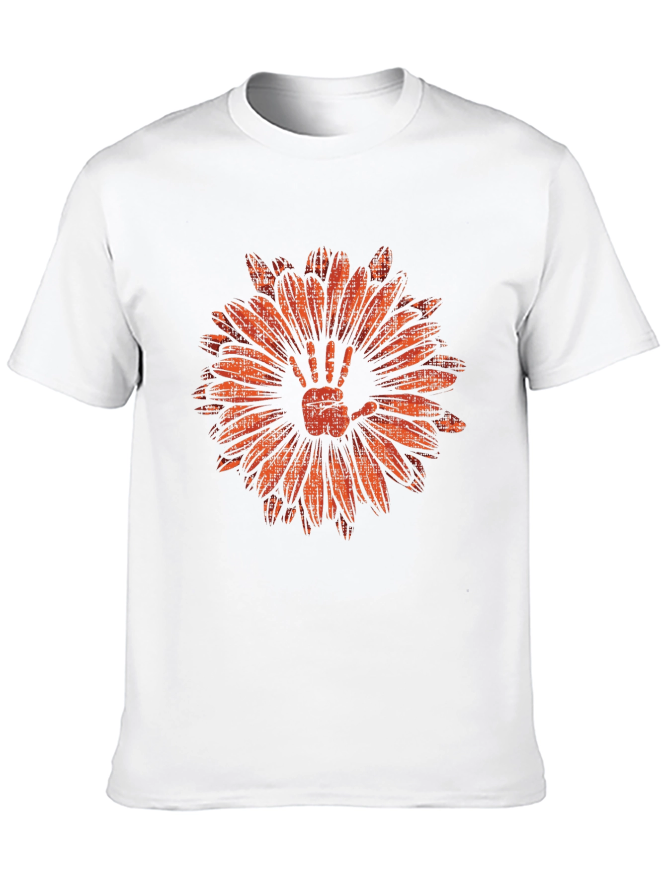 Hand Flower Graphic Tee - Mens Black T-Shirt