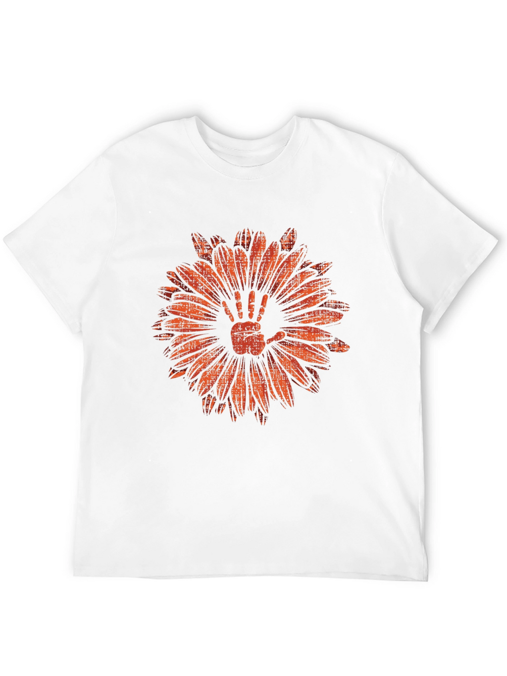 Hand Flower Graphic Tee - Mens Black T-Shirt