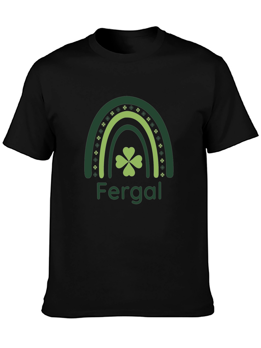 Fergal St. Patricks Day Rainbow Clover T-Shirt