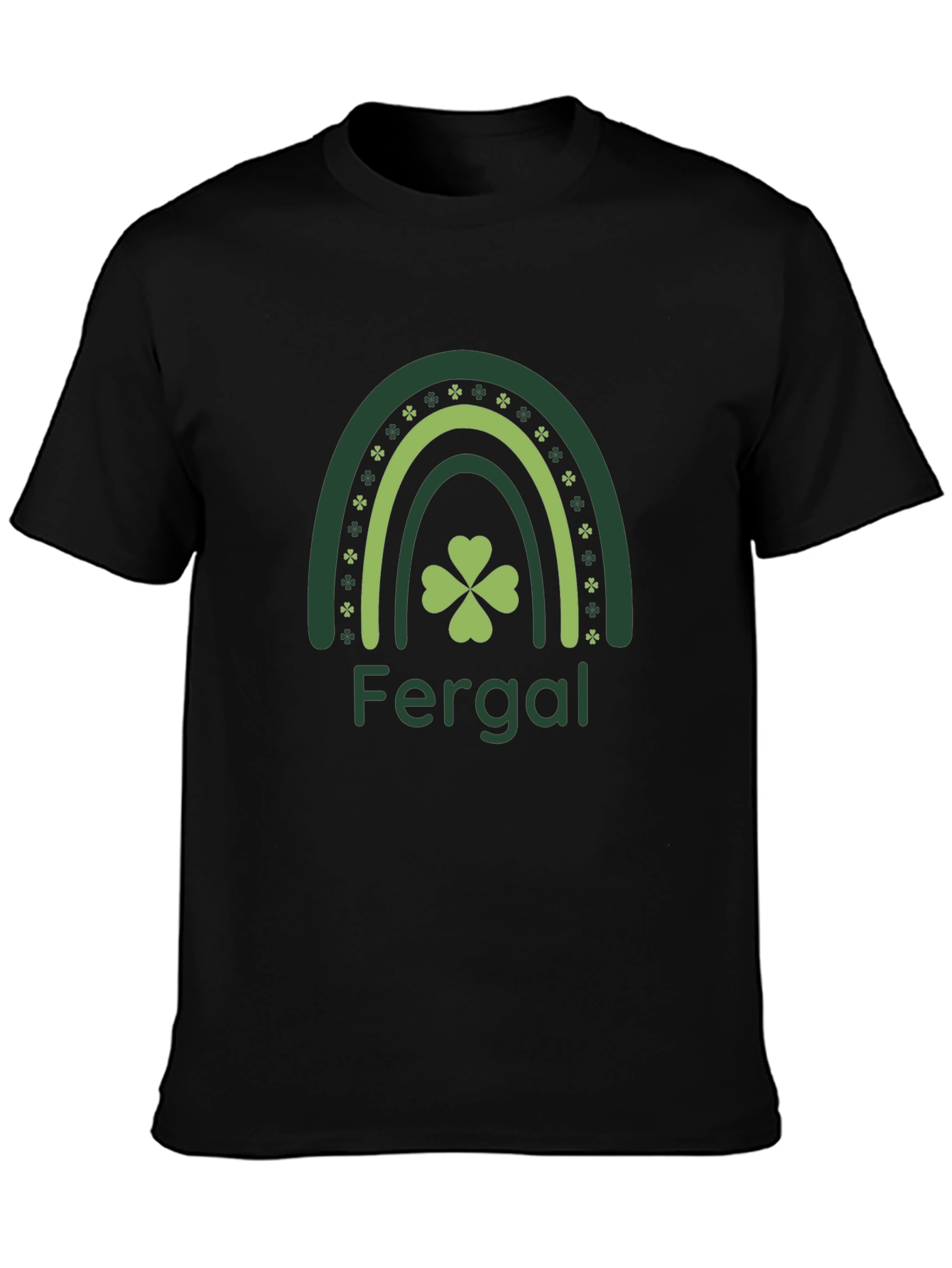 Fergal St. Patricks Day Rainbow Clover T-Shirt