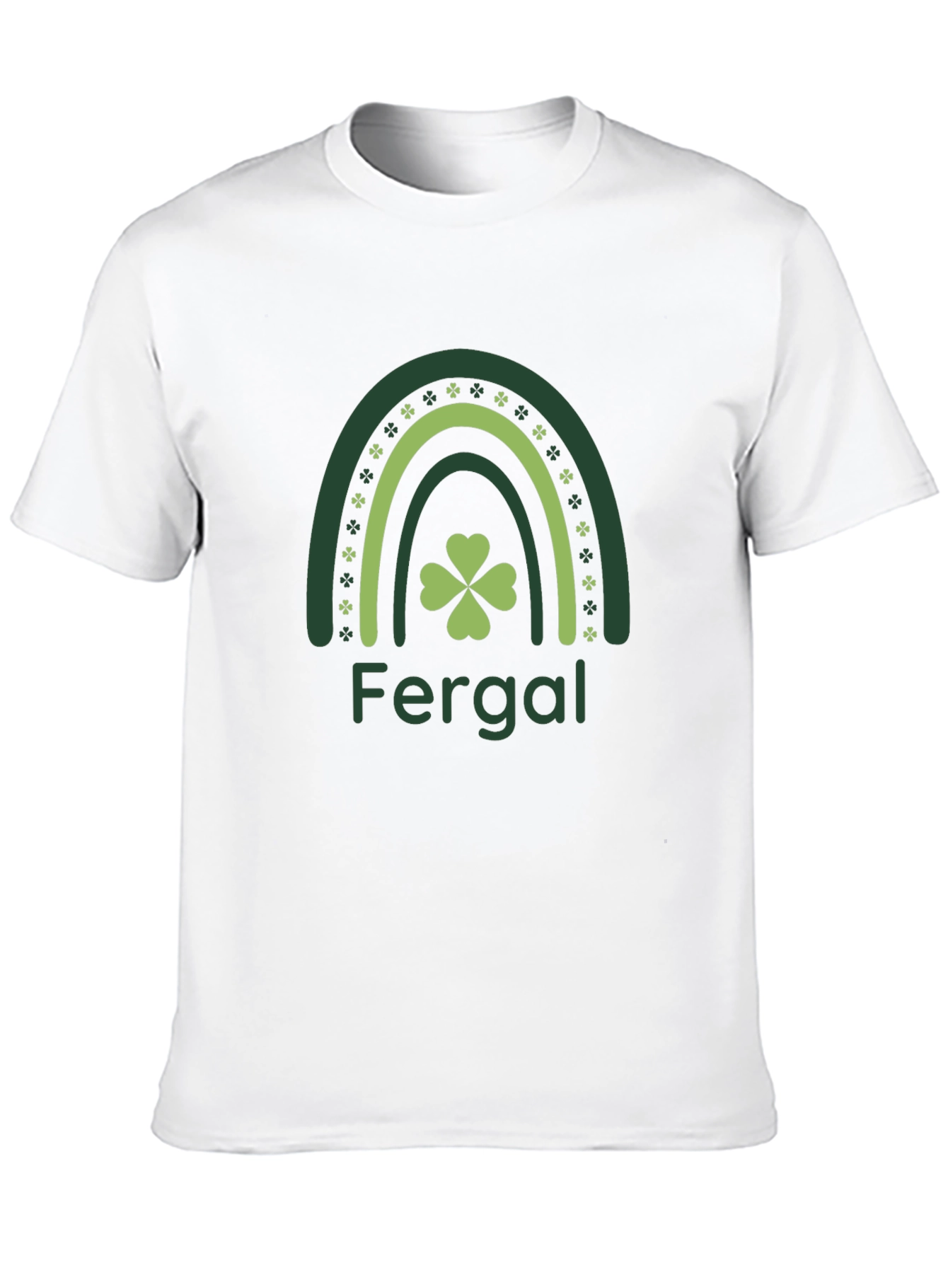 Fergal St. Patricks Day Rainbow Clover T-Shirt