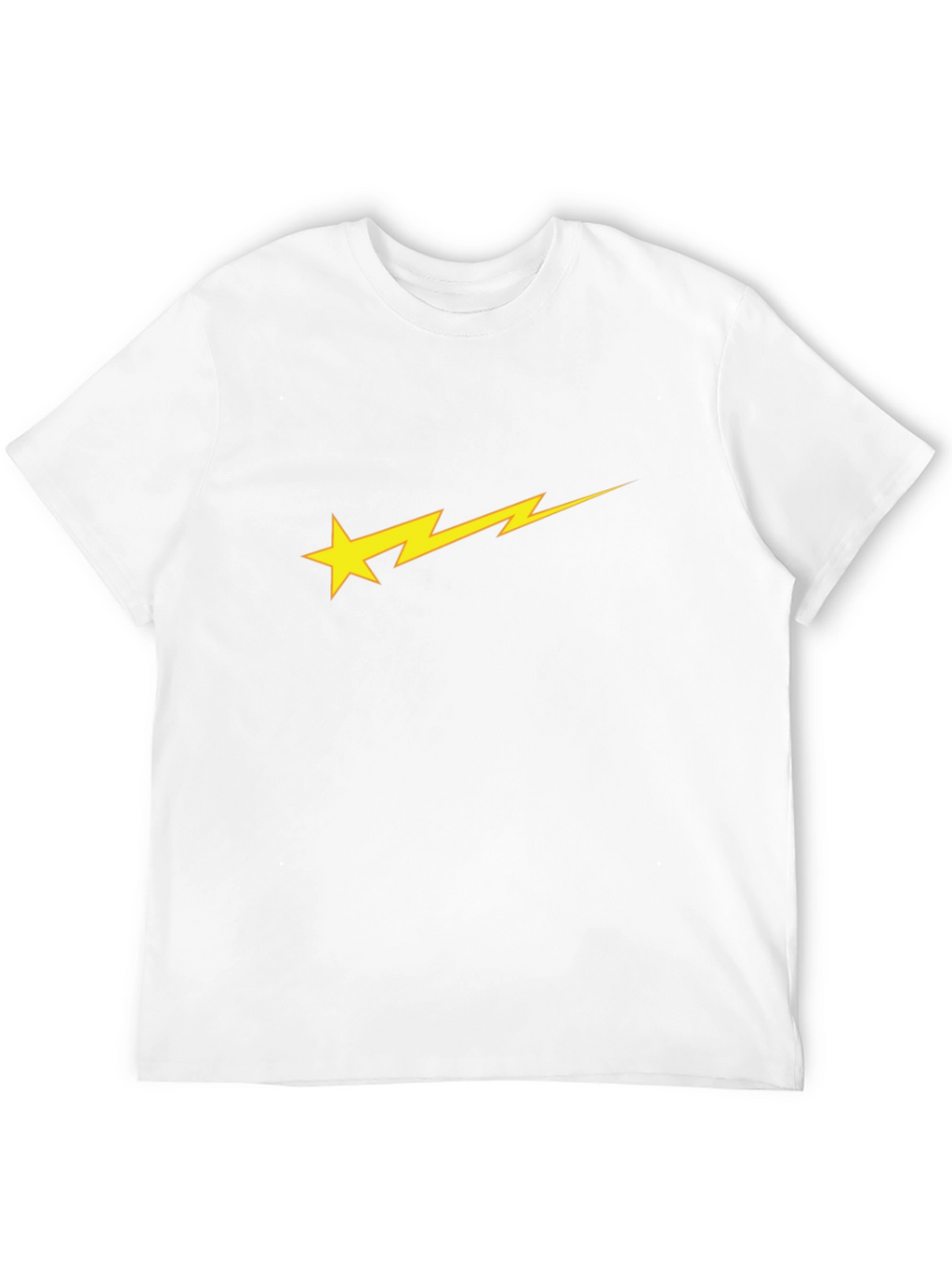 Star Bolt Graphic Black Tee - Stylish & Unique