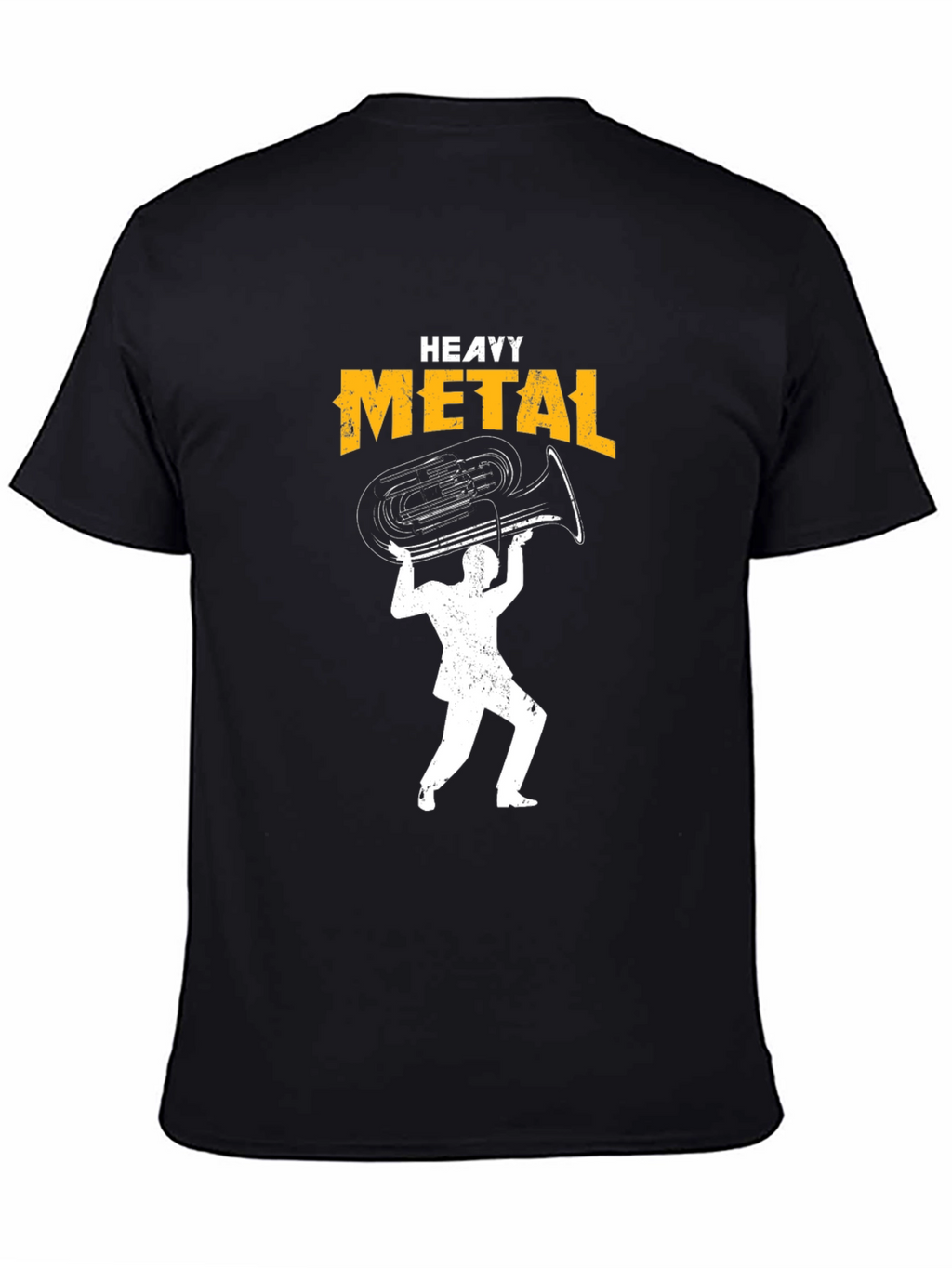 Heavy Metal Tuba Black Graphic Tee