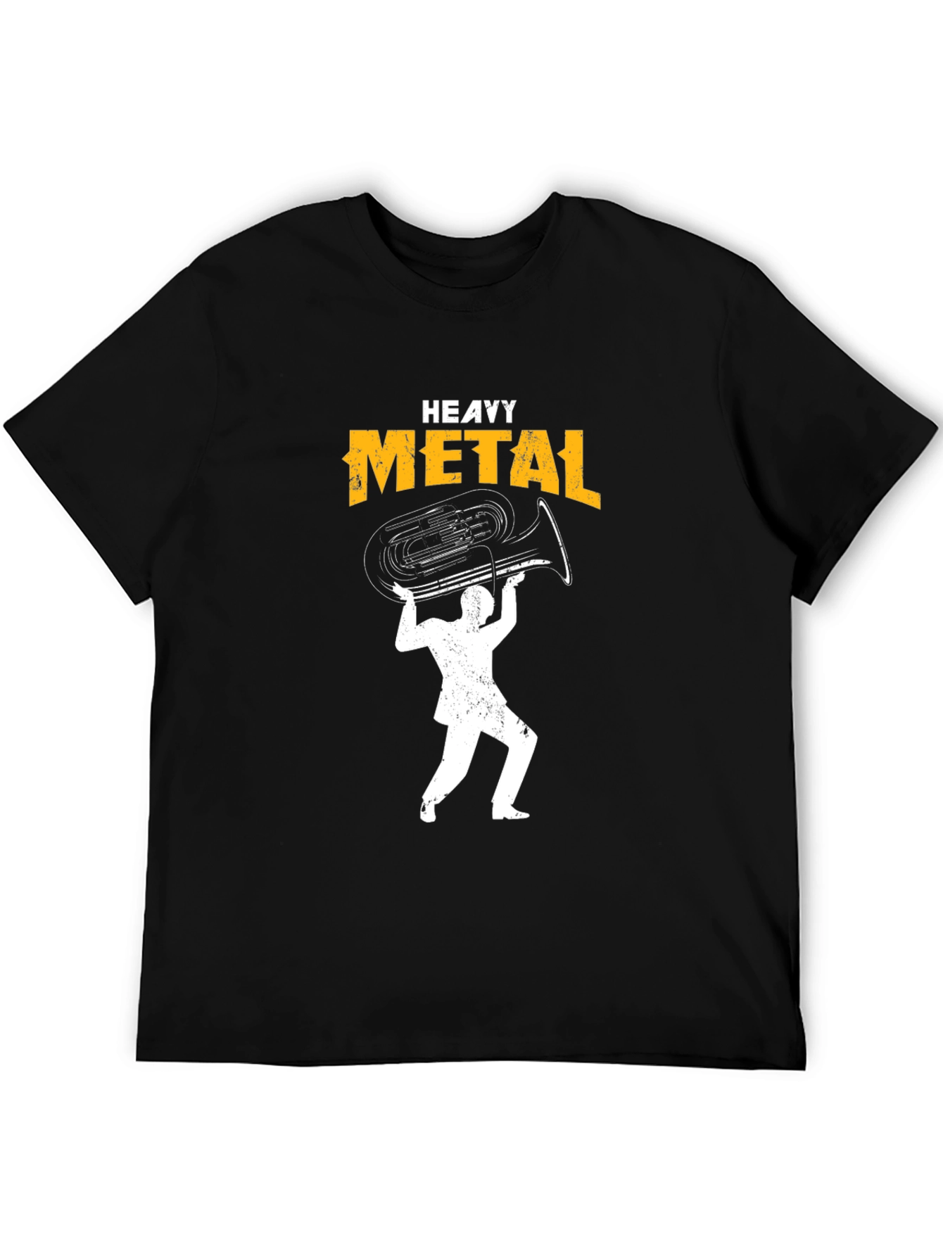 Heavy Metal Tuba Black Graphic Tee